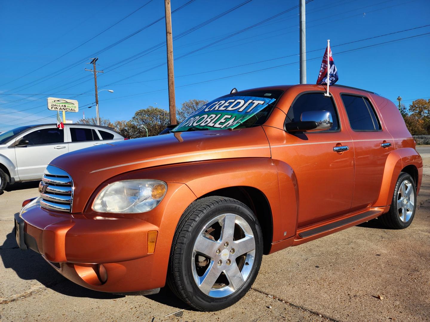 2008 SUNSET ORANGE Chevrolet HHR LT (3GNDA53P58S) with an 2.4L L4 DOHC 16V engine, AUTO transmission, located at 2660 S.Garland Avenue, Garland, TX, 75041, (469) 298-3118, 32.885551, -96.655602 - Photo#7